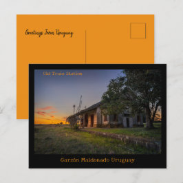 Garzón Old Train Station Maldonado Uruguay Briefkaart