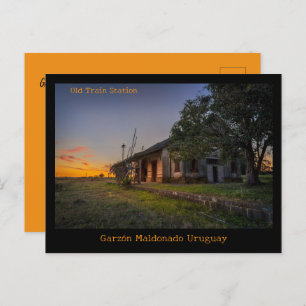 Garzón Old Train Station Maldonado Uruguay Briefkaart