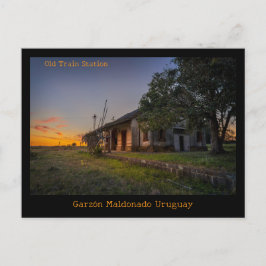 Garzón Old Train Station Maldonado Uruguay Briefkaart