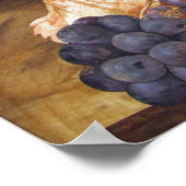 Garzoni - stilstaand leven met druiven en een slak poster (Hoek)