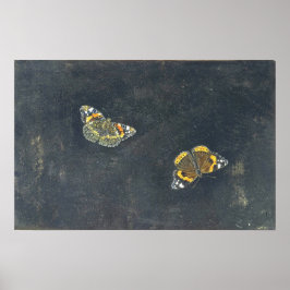 Garzoni - Twee vlinders Poster