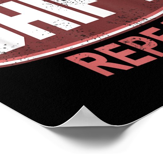 Gas Clutch Shift Repeat Funny Car Enthusiast Manua Poster (Hoek)