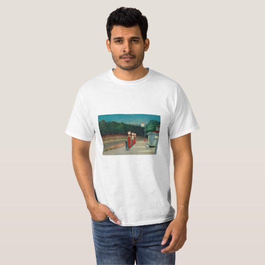 Gas - Edward Hopper T-shirt (Voorkant volledig)