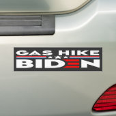 GAS HIKE BIDEN BUMPERSTICKER (Op auto)