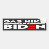GAS HIKE BIDEN BUMPERSTICKER (Voorkant)