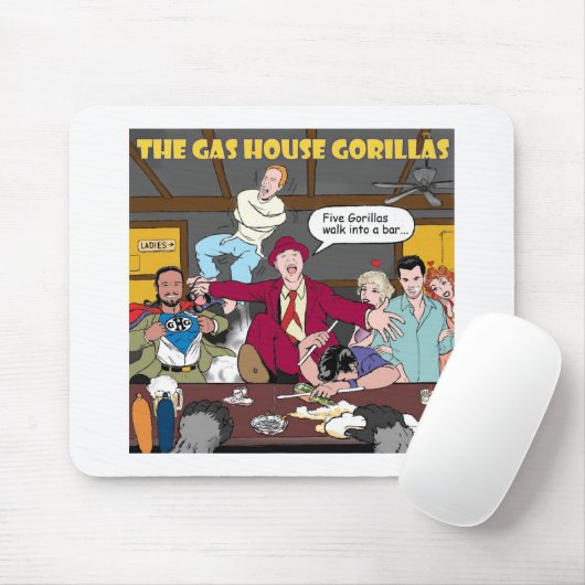 GAS HOUSE GORILLAS MOUSEPAD MUISMAT (Met muis)