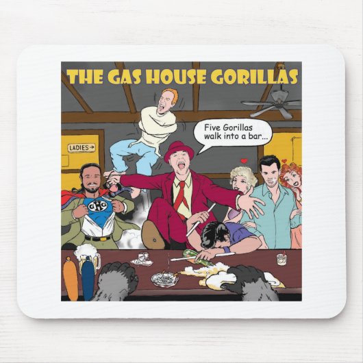 GAS HOUSE GORILLAS MOUSEPAD MUISMAT (Voorkant)