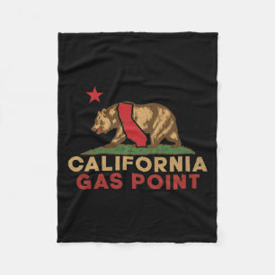 Gas in Californië Vintage Beer Retro Staats trots Fleece Deken
