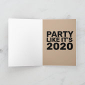 GAS MASK BIRTHDAY-KAARTEN KAART (Binnen)