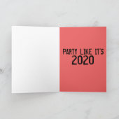 GAS MASK BIRTHDAY-KAARTEN KAART (Binnen)