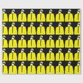 GAS MASK FUNNY CHRISTMAS WRAPPING PAPER CADEAUPAPIER (Vlak)