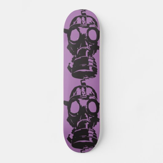 GAS MASK PAARS SKATEBOARD (Voorkant)