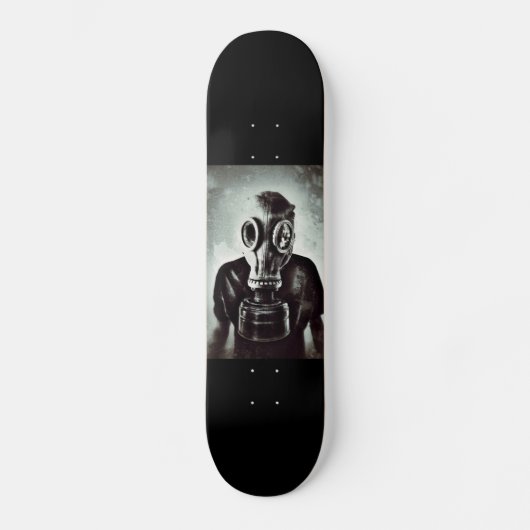 GAS MASK SKATEBOARD DECK (Voorkant)