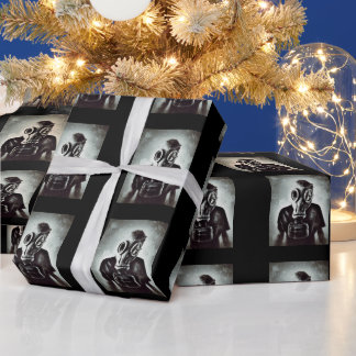 GAS MASK wrapping paper Cadeaupapier