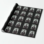 GAS MASK wrapping paper Cadeaupapier (Uitgerold)