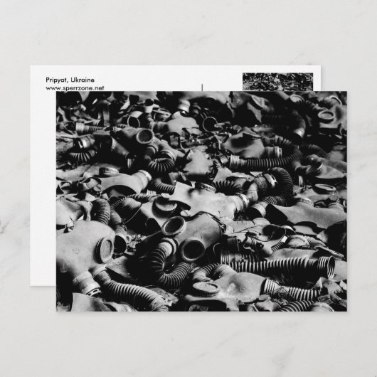 Gas Masks Briefkaart (Voorkant / Achterkant)