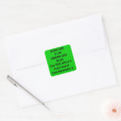 Gas Obama Vierkante Sticker (Envelop)