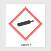 Gas onder druk COSHH Sticker (Vel)