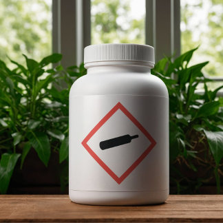 Gas onder druk COSHH Sticker