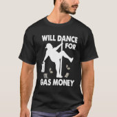 Gas papa Hoge gasprijzen Inflatie zal dansen voor T-shirt (Voorkant)