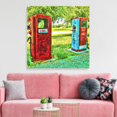  Gas Pomp Fotografie Canvas Afdruk (Insitu (Woonkamer))