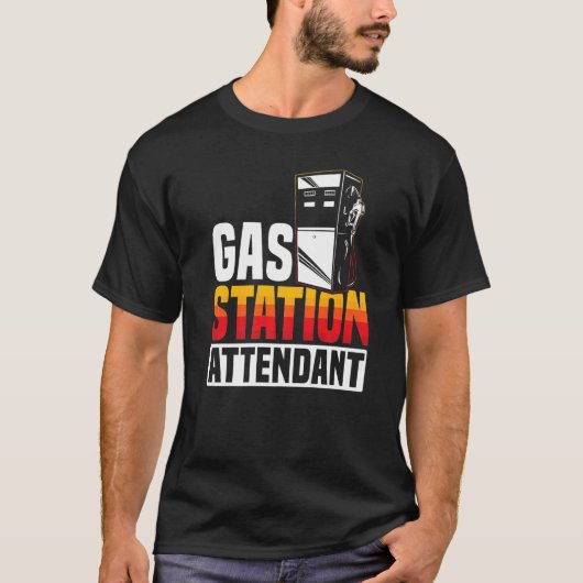 Gas Station Attendant Gas Pump Gasoline Fuel Premi T-shirt (Voorkant)