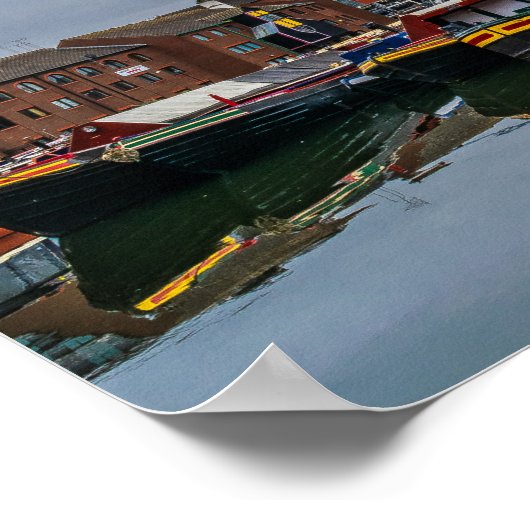 Gas Street Basin Birmingham poster (Hoek)