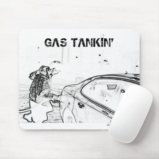 Gas Tankin' Mousepad Muismat (Met muis)