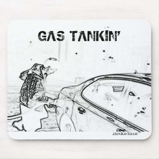 Gas Tankin' Mousepad Muismat (Voorkant)