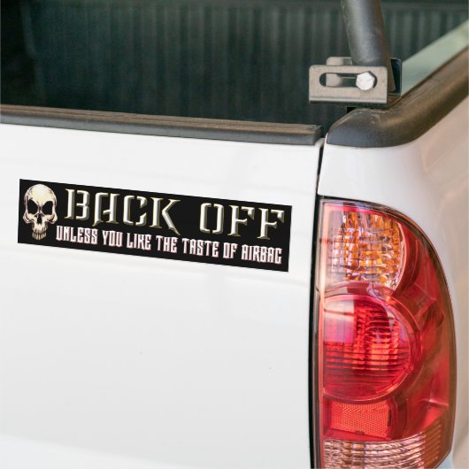 Gas terug bumpersticker (Op Truck)