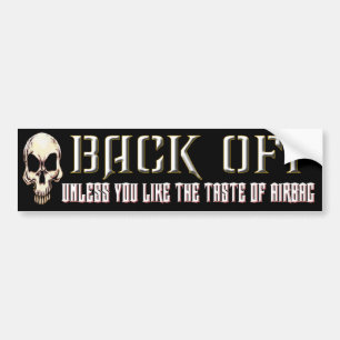 Gas terug bumpersticker