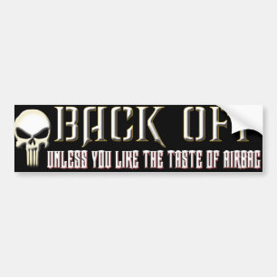 Gas terug bumpersticker