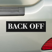 GAS TERUG BUMPERSTICKER (Op auto)