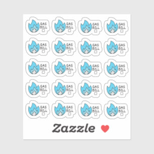 Gas Utility Bill Mini Begroting Bujo Planner Sticker