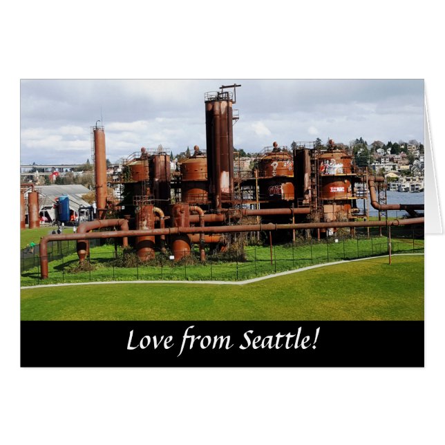 Gas Works Park Seattle Wenskaart (Voorkant Horizontaal)