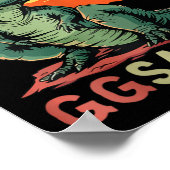 Gasaurus Dino Dinosaur Gg-saurus T-rex Funny Trex Poster (Hoek)