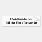Gasbelasting Bumpersticker (Voorkant)