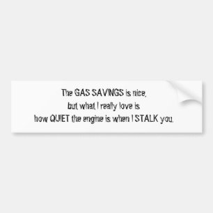 Gasbesparingssticker Bumpersticker