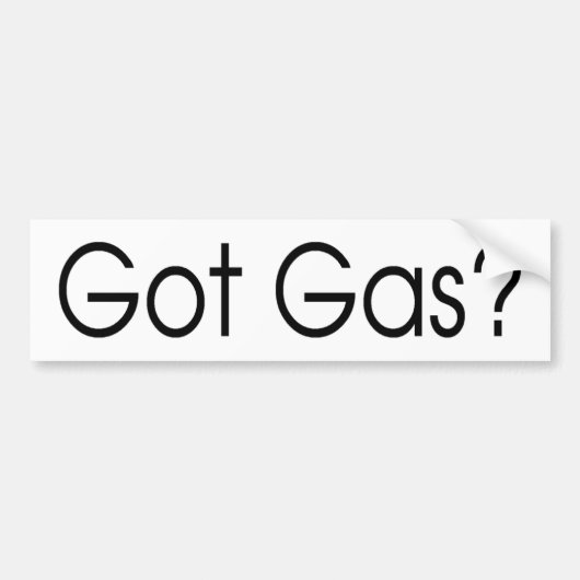 gasBumpersticker Bumpersticker (Voorkant)