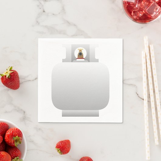 Gascilinder papieren servetten