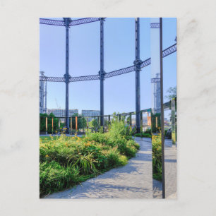 Gasholder Park, Kings Cross, Londen UK Briefkaart