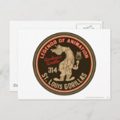 Gashouse Gorillas Logo Feat. Pitcher Briefkaart (Voorkant / Achterkant)