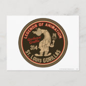 Gashouse Gorillas Logo Feat. Pitcher Briefkaart (Voorkant)