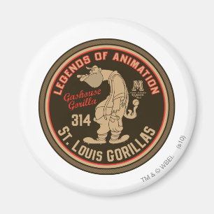 Gashouse Gorillas Logo Feat. Pitcher Magneet