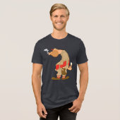 Gashouse Gorillas Pitcher Tri-Blend Shirt (Voorkant volledig)