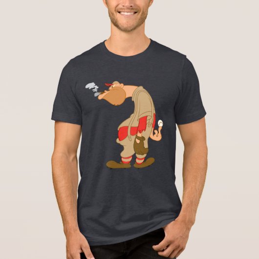 Gashouse Gorillas Pitcher Tri-Blend Shirt (Voorkant)