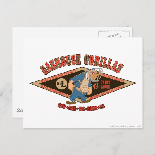 Gashouse Gorillas Rah Rah Sis Boom Briefkaart (Voorkant / Achterkant)