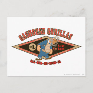 Gashouse Gorillas Rah Rah Sis Boom Briefkaart