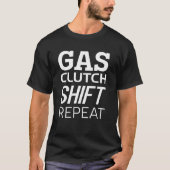Gaskoppeling verschuiving herhalen t-shirt (Voorkant)