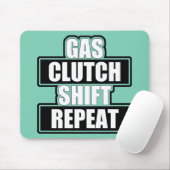Gaskoppelverschuiving Herhaal Mousepad Muismat (Met muis)